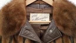 Muscalus Mink & Leather Jacket alternative image