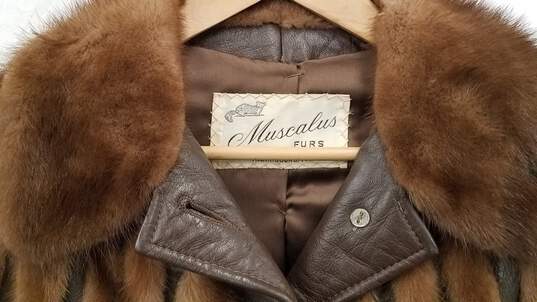 Muscalus Mink & Leather Jacket image number 2