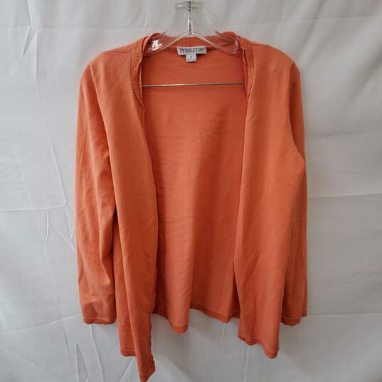 Pendleton Orange Cardigan Size M image number 2