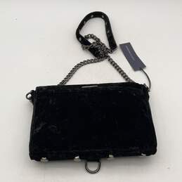 NWT Rebecca Minkoff Womens Black Chain Strap Velvet Crossbody Bag alternative image