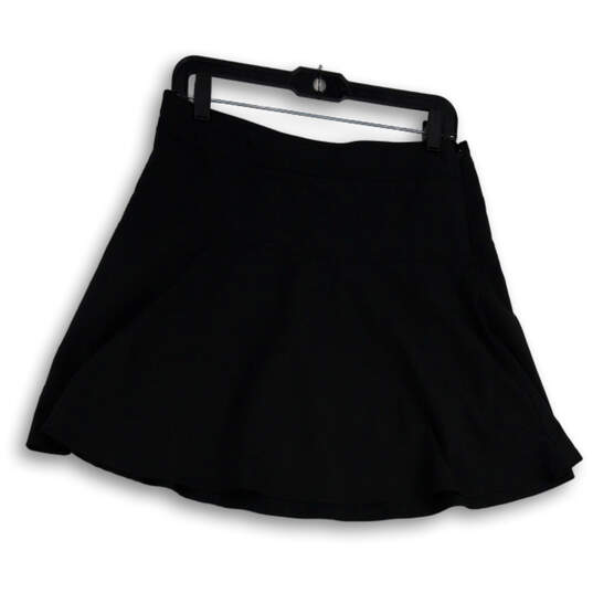 Womens Black Flat Front Stretch Side Zip Short Athletic Skort Size 6 image number 2