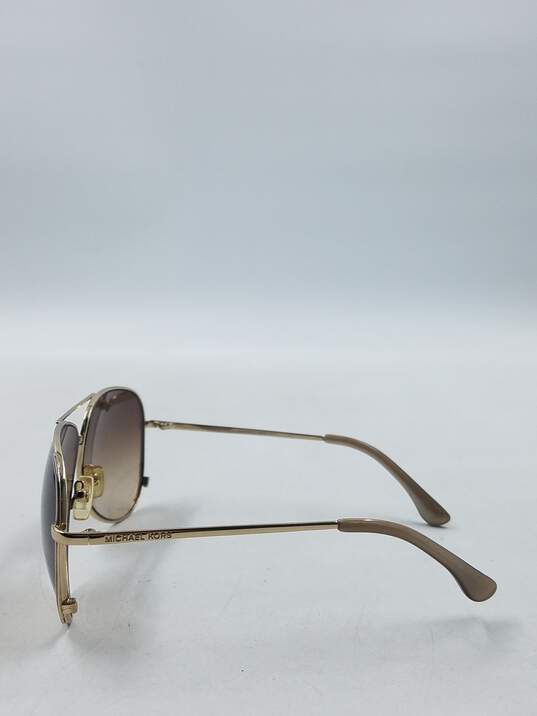Michael Kors Gold Tinted Aviator Sunglasses image number 4