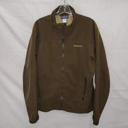 Patagonia Olive Green Polartec Full Zip Jacket Men's Size L