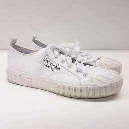 Calvin Klein Jeans Low Lace Up Sneakers White 9.5