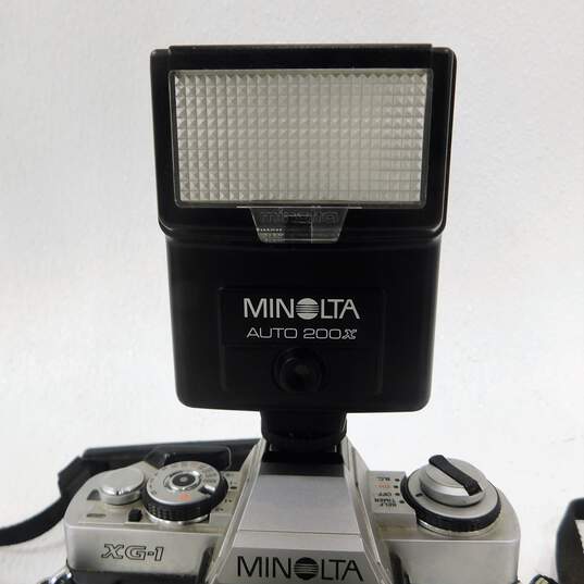 Minolta XG-1 SLR 35mm Film Camera W/ 50mm Lens Auto Winder & Flash image number 5