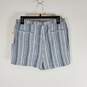 Land and Sea Women Blue Stripe Beach Shorts M NWT image number 2
