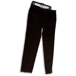 NWT Mens Brown Flat Front Pockets Straight Leg Dress Pants Size 36Wx34L