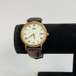 Designer Seiko Gold-Tone  Round Dial Adjustable Strap Analog Wristwatch