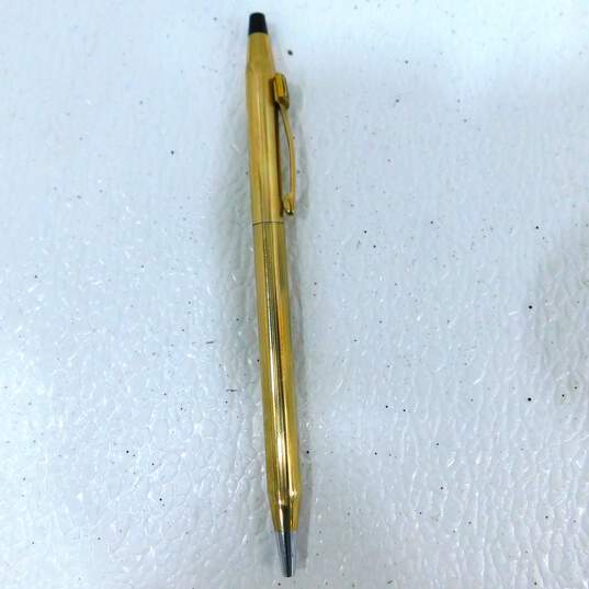 Vintage Cross Gold Filled Ballpoint Pen & Mechanical Pencil Set W/ Case image number 4