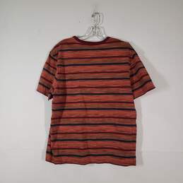 Mens Cotton Striped Crew Neck Short Sleeve Pullover T-Shirt Size XL alternative image