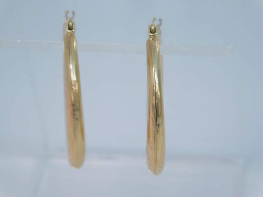 10K Yellow Gold Hoop Earrings for Repair 2.8g image number 1