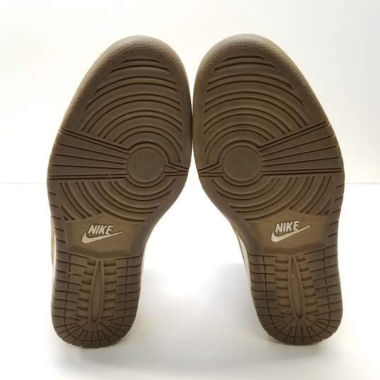 Nike Dunk High Sky Hi Suede Filbert Khaki Sneakers  528899-201 Size 9.5 image number 6