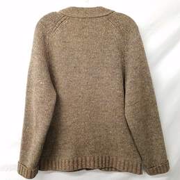 Vintage Brown Wool Cardigan Sweater Sz 40 alternative image