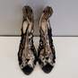 Alexandre Birman Black Snakeskin Leather Cage Sandal Heels Shoes Size 39.5 B image number 6