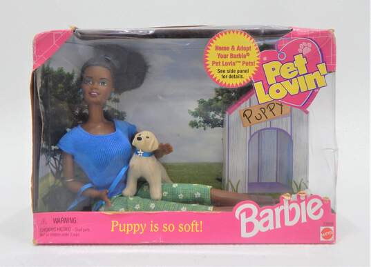1998 Mattel Pet Lovin Barbie W/ Puppy IOB & Bridal Fashions Dress image number 2