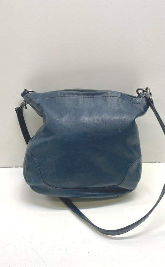 Frye Leather Melissa Hobo Shoulder Bag Blue image number 2