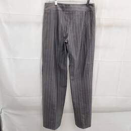 Armani Collezioni Gray Pinstriped Women's Dress Pants Size 4 alternative image