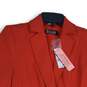 NWT 7th Avenue New York & Company Design Studio Womens Red One Button Blazer 0 image number 3