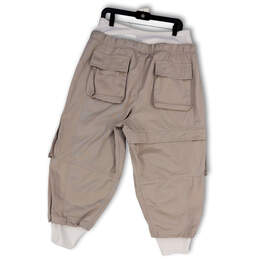 Womens Gray Drawstring Elastic Waist Pockets ACG Cargo Pants Size XL alternative image