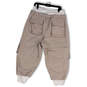 Womens Gray Drawstring Elastic Waist Pockets ACG Cargo Pants Size XL image number 2