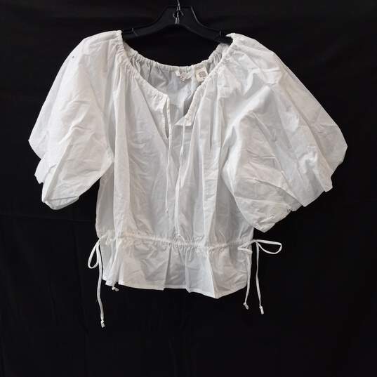 Levi's White Blouse Size L NWT image number 1