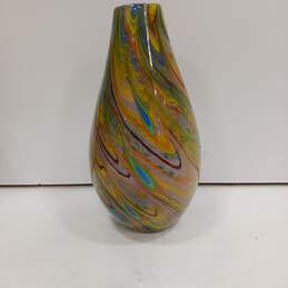 Vintage Multicolored Glass Vase