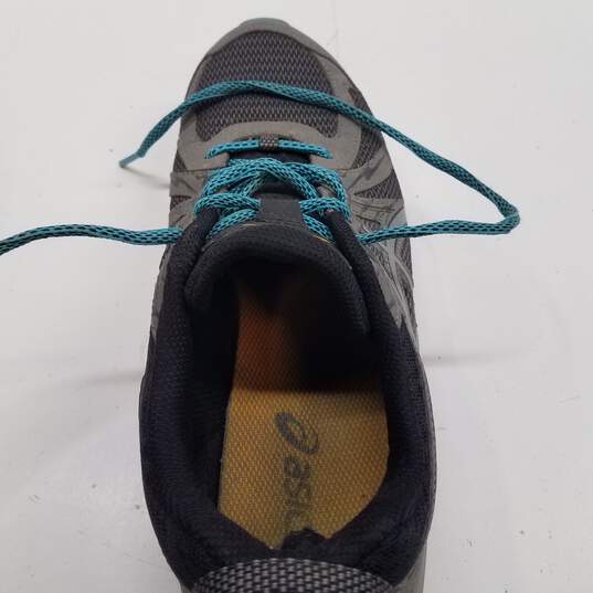 Asics Frequent Trail Gray Aqua Athletic Shoes Women's Size 10 image number 8