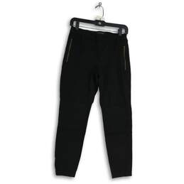 Banana Republic Womens Black Zipper Pocket Pull-On Cropped Leggings Size 4