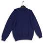 NWT Chaps Mens Navy Blue Knitted Round Neck Long Sleeve Pullover Sweater Size M image number 2