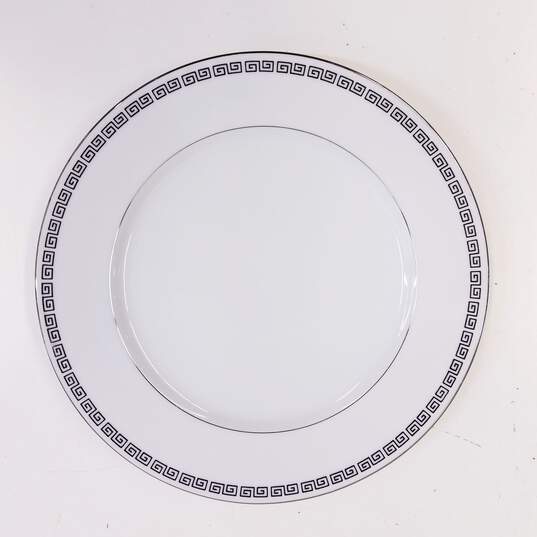 Crown Empire Fine China Marquis Platinum Rim Dinner Plates Lot Of 8 image number 4