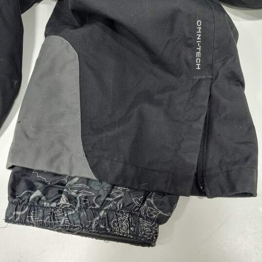Columbia Black And Gray Snow Pants Women's Size S image number 6