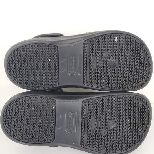Crocs Bistro Black Clog Shoes Size m7/w9 image number 4