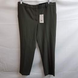 Theory Green Slate Admiral Crepe Size 10 Dress Pants