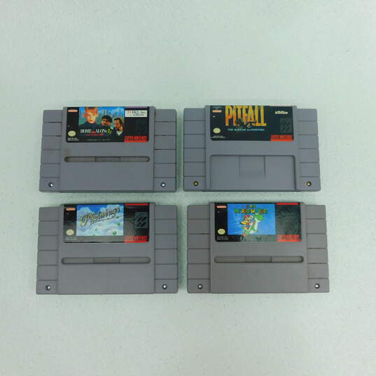 8 Super Nintendo SNES Games Lot Mario World Donkey Kong Country & Others image number 3