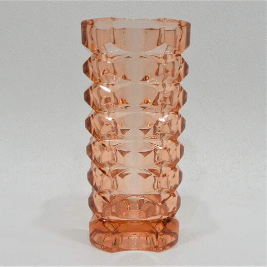 MCM Mid Century Modern Luminarc Rosaline French Art Glass Vase Home Decor image number 3