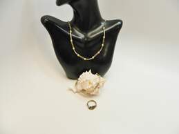 Artisan 925 Sterling Silver Beaded & Scrolled Necklace Bracelet & Swirl Ring 21.6g