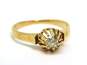 Antique 14K Gold 3.25mm Old European Cut Diamond Buttercup Setting Ring 1.4g image number 5