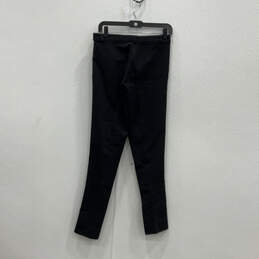 Womens Black Regular Fit Flat Front Straight Leg Chino Pants Size 36 alternative image