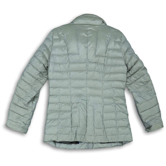 Womens Gray Long Sleeve Packable Lightweight Full-Zip Puffer Jacket Size M image number 2