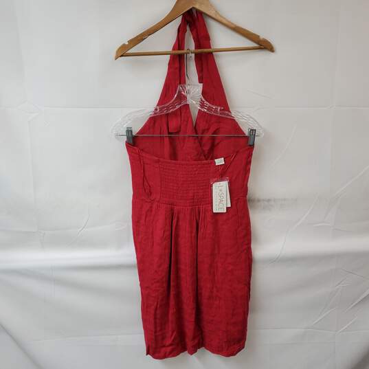 L Space by Monica Wise Red Halter Top Shirt Women's M NWT image number 2