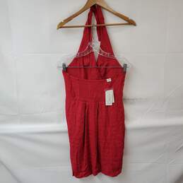 L Space by Monica Wise Red Halter Top Shirt Women's M NWT alternative image