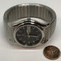 Designer Bulova Silver-Tone Stainless Steel Black Dial Analog Wristwatch image number 3