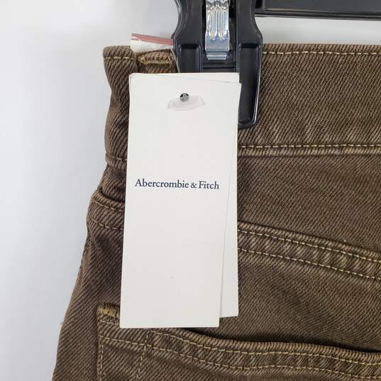 Abercrombie & Fitch Women Brown Jeans Sz 24 NWT image number 5