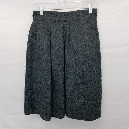 Armani Collezioni Gray Wool Blend Skirt Wm Size 4 AUTHENTICATED image number 1