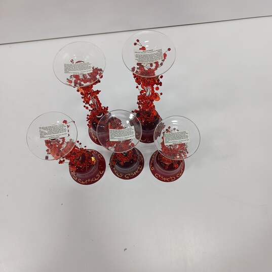 Signature Home Collection Red Beaded Votives In Box image number 5