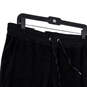 NWT Womens Black Elastic Waist Relaxed Fit Tapered Leg Jogger Pants Size L image number 3