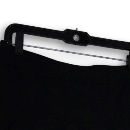 Womens Black Flat Front Stretch Side Zip Short Athletic Skort Size 6 image number 4