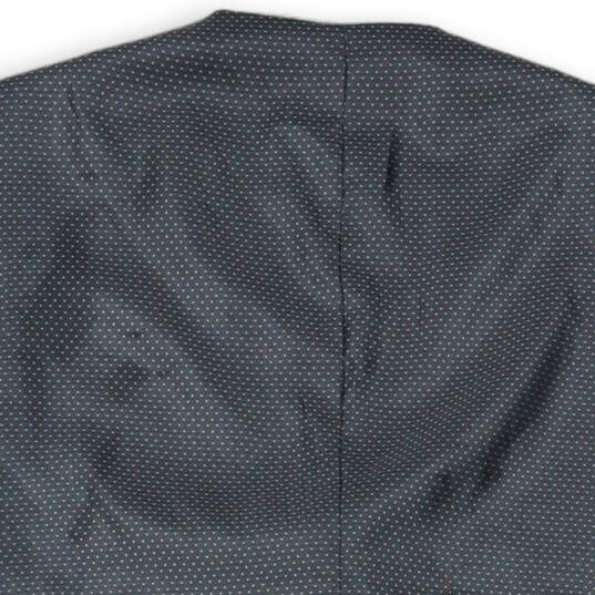 Mens Black Gray Belted Front Pockets V-Neck Sleeveless Vest Size 56 L image number 4