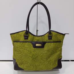 Women's Green Nicole Miller Large Tote Bag