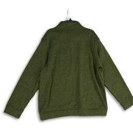 NWT Mens Green Fleece Long Sleeve Mock Neck Pullover Jacket Size XXL alternative image